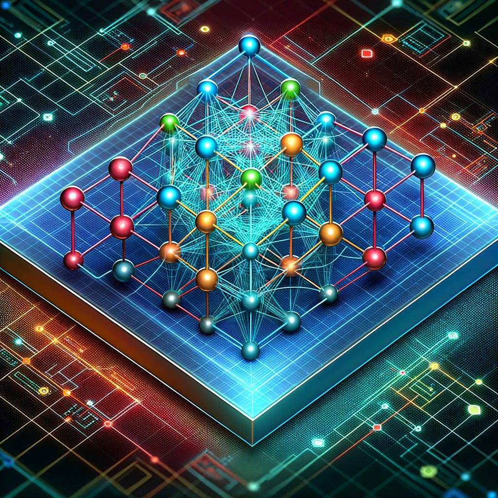 This depiction showcases a quantum laboratory setting filled with quantum devices and screens displaying complex mathematical formulas. It visually interprets the process of detecting quantum entanglement through entanglement witnesses, blending theoretical mathematics with quantum physics. The image demystifies the sophisticated process of entanglement verification, making it engaging and comprehensible, and bridges the gap between abstract quantum concepts and their practical applications.